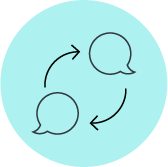 chat bubbles icon