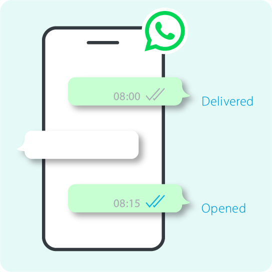 phone with whatsapp conversation